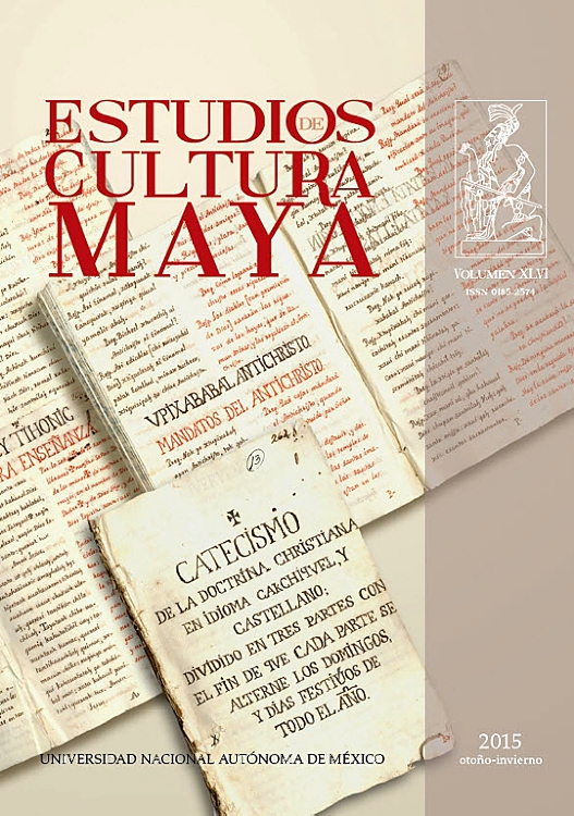 Go to journal home page - Estudios de Cultura Maya
